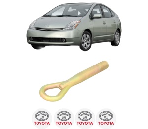 Cui carlig remorcare, tractare auto TOYOTA PRIUS Liftback (_W2_) din 2003-2009, Otel, Cri-Flo, 4 Stickere cu TOYOTA - Img 2