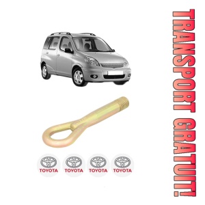 Cui carlig remorcare, tractare auto TOYOTA YARIS VERSO (_P2_) din 1999-2005, Otel, Cri-Flo, 4 Stickere cu TOYOTA