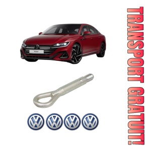 Cui carlig remorcare, tractare auto Volkswagen ARTEON (3H7, 3H8) din 2017-2022, Otel, Cri-Flo, 4 Stickere cu Volkswagen