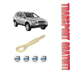 Cui carlig remorcare, tractare auto VOLVO XC90 I (275) din 2002-2014, Otel, Cri-Flo, 4 Stickere cu VOLVO