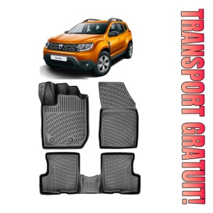 Dacia Duster 4X2 2022-2025 Set Covorase Auto Cauciuc Premium Umbrella