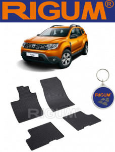 Dacia Duster II, Suv, fabricat din 01.2018 - Prezent, set covorase auto dedicate, din cauciuc 100% Premium accesorii pentru autoturismul tau - masina v156994