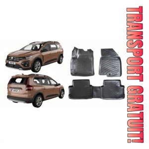 Dacia Jogger 2022-2025 Set 4 covorase auto din cauciuc tip tavita premium line 3D