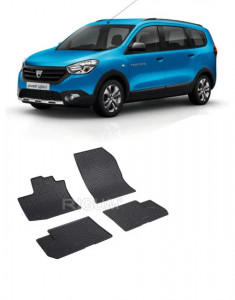 Dacia Lodgy, Combi, fabricat din 07.2012 - Prezent, set covorase auto dedicate, din cauciuc 100% Premium accesorii pentru autoturismul tau - masina v160181