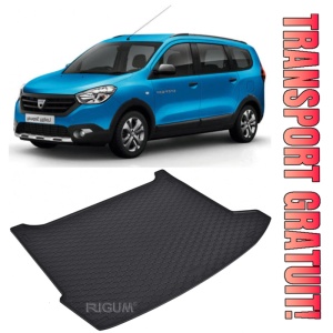 Dacia Lodgy Tavita pentru portbagaj din cauciuc, compatibila Dacia Lodgy fabricatie 07.2012 - prezent, caroserie combi, 5 locuri