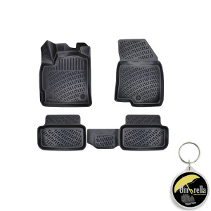 Dacia Sandero Stepway Comfort 2020- Set 4 covorase auto din cauciuc tip tavita premium line 3D accesorii pentru autoturismul tau - masina v243461