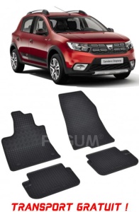 Dacia Sandero Stepway Sandero III Stepway fabricat din 01.2021 - Prezent, Hatchback, set covorase auto dedicate, din cauciuc 100% Premium - Transport Gratuit accesorii pentru autoturismul tau - masina v40149