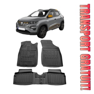 Dacia Spring (2021 - prezent) Set covorase auto cauciuc G.Modern Line 3D