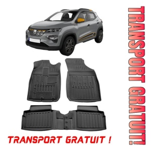 Dacia Spring (2021 - prezent) Set covorase auto cauciuc G.Modern Line 3D transport gratuit