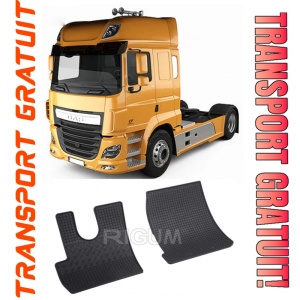 Daf Cf Euro 6, Cargo, fabricat din 2014 - Prezent, set covorase auto dedicate, din cauciuc 100% Premium