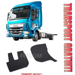 Daf Lf Euro 6, Cargo, fabricat din 2013 - Prezent, set covorase auto dedicate, din cauciuc 100% Premium - Transport Gratuit