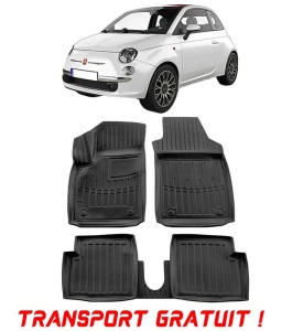 Fiat 500 (2007-) Set covorase auto cauciuc G.Modern Line 3D transport gratuit accesorii pentru autoturismul tau - masina v50497