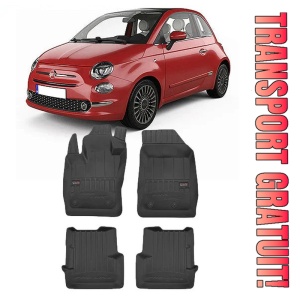 Fiat 500X, Suv, Din 01.2015 - Prezent , Set Covorase Auto Tip Tavita Premium 3D, din cauciuc