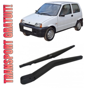 Fiat Cinquecento Brat stergator pentru luneta spate cu lamela 300 mm, compatibil cu Fiat Cinquecento Hatchback fabricat intre 1991-1998, calitate extra