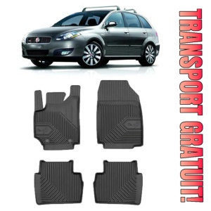 Fiat Croma Din 2005 - 2010, Combi , Set Covorase Auto Tip Tavita Premium 3D, din cauciuc