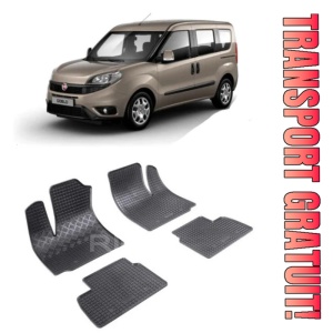 Fiat Doblo I, Van, fabricat din 2001 - 2010, 5 Locuri, set covorase auto dedicate, din cauciuc 100% Premium