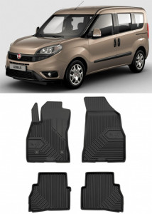 Fiat Doblo II Cargo Maxi Din 2010 - Prezent, Van , Set Covorase Auto Tip Tavita Premium 3D, din cauciuc accesorii pentru autoturismul tau - masina v168232