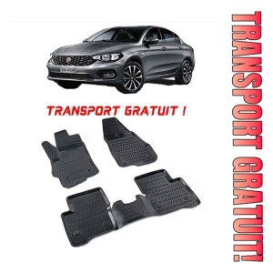 Fiat Egea 2015 - Prezent Set 4 covorase auto din cauciuc tip tavita premium line 3D - Transport Gratuit!