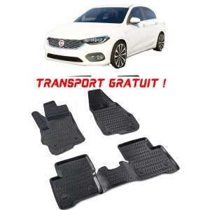 Fiat Egea II 2015-2025 Set 4 covorase auto din cauciuc tip tavita premium line 3D - Transport Gratuit!