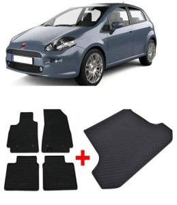 Fiat Grande Set Covorase + tavita portbagaj auto Fiat Grande Punto fabricatie 10.2005 - 08.2018, caroserie hatchback - Img 2
