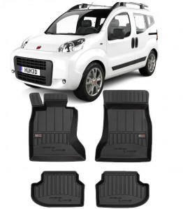 Fiat Qubo, Hatchback, Din 06.2008 - Prezent , Set Covorase Auto Tip Tavita Premium 3D, din cauciuc accesorii pentru autoturismul tau - masina v172048
