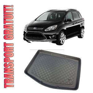 Ford C-Max II Van din 11.2010 - 06.2019, Tavita Pentru Portbagaj Lux Premium Dedicata, Roata Rezerva Ingusta *1
