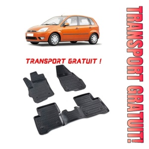 Ford Fiesta V 2002-2008 Set 4 covorase auto din cauciuc tip tavita premium line 3D - Transport Gratuit!