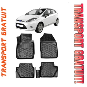 Ford Fiesta VI 2008-2019 Set 4 covorase auto din cauciuc tip tavita premium line 3D