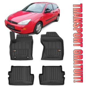 Ford Focus I Din 1998 - 2004, Hatchback , Set Covorase Auto Tip Tavita Premium 3D, din cauciuc