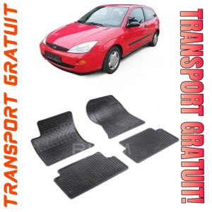 Ford Focus I, Hatchback, fabricat din 1998 - 2004, set covorase auto dedicate, din cauciuc 100% Premium