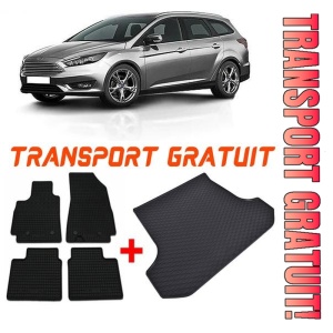 Ford Focus IV din 09.2018 - Prezent Combi Portbagaj Superior *2, Set Covorase + tavita portbagaj auto