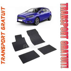Ford Focus IV, Hatchback, fabricat din 09.2018 - Prezent, set covorase auto dedicate, din cauciuc 100% Premium