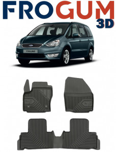 Ford Galaxy II Din 2010 - 2015, Van, Facelift , Set Covorase Auto Tip Tavita Premium 3D, din cauciuc accesorii pentru autoturismul tau - masina v166957