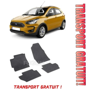 Ford Ka+, Hatchback, fabricat din 09.2017 - Prezent, set covorase auto dedicate, din cauciuc 100% Premium - Transport Gratuit