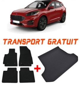 Ford Kuga Hybrid din 04.2020 - Prezent Suv *1 , Set Covorase + tavita portbagaj auto accesorii pentru autoturismul tau - masina v1860