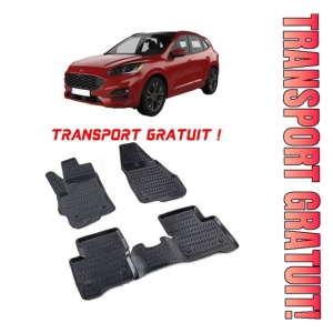 Ford Kuga III 2019-2025 Set 4 covorase auto din cauciuc tip tavita premium line 3D - Transport Gratuit!