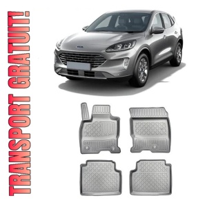 Ford Kuga Phev, Suv, Din 04.2020 - Prezent , Set Covorase Auto Tip Tavita Premium 3D, din cauciuc