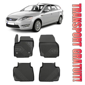 Ford Mondeo IV Din 09.2007 - 12.2014, Combi , Set Covorase Auto Tip Tavita Premium 3D, din cauciuc