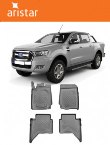 Ford Ranger, Pick-Up, Din 12.2015 - Prezent , Set Covorase Auto Tip Tavita Premium 3D, din cauciuc accesorii pentru autoturismul tau - masina v171639