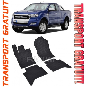 Ford Ranger set covorase auto dedicate, din cauciuc dedicate Ford Ranger fabricatie 2023 - prezent, caroserie pick-up