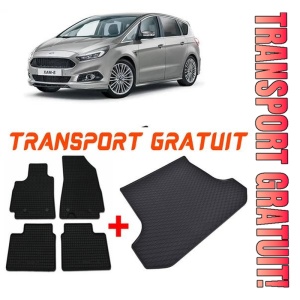 Ford S-Max I Van din 05.2006 - 08.2015, Set Covorase + tavita portbagaj auto 5 Locuri *1