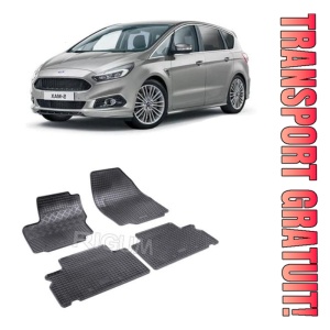 Ford S-Max I, Van, fabricat din 05.2006 - 08.2015, set covorase auto dedicate, din cauciuc 100% Premium