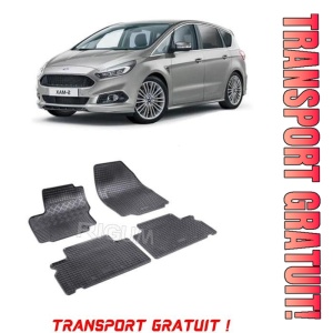 Ford S-Max II, Van, fabricat din 09.2015 - Prezent, set covorase auto dedicate, din cauciuc 100% Premium - Transport Gratuit
