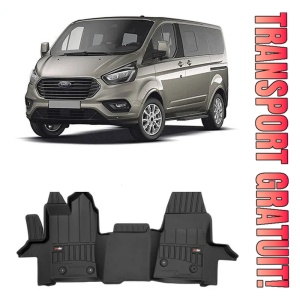 Ford Transit, Din 2020 - Prezent, Van , Set Covorase Auto Tip Tavita Premium 3D, din cauciuc