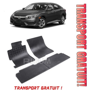 Honda CIVIc Ix, Sedan, fabricat din 03.2012 - 04.2017, set covorase auto dedicate, din cauciuc 100% Premium - Transport Gratuit