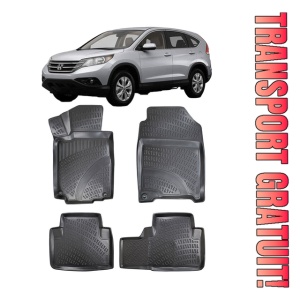 Honda Cr-V IV 2011-2016 Set 4 covorase auto din cauciuc tip tavita premium line 3D