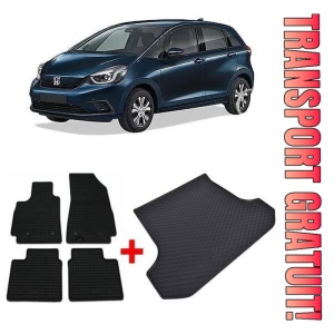 Honda Jazz IV Hybrid Hatchback din 06.2020 - Prezent *3, Set Covorase + tavita portbagaj auto - Img 1