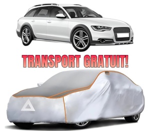 Husa Prelata Antigrindina Auto AUDI A4 Allroad B8 (8KH) din 2009-2016, Protectie auto contra intemperiilor la grindina, Waterproof, 4x Stickere auto AUDI