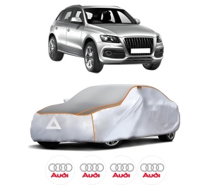 Husa Prelata Antigrindina Auto AUDI Q5 (8RB) din 2008-2017, Protectie auto contra intemperiilor la grindina, Waterproof, 4x Stickere auto AUDI - Img 2