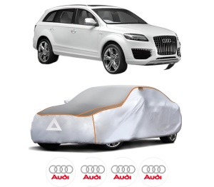 Husa Prelata Antigrindina Auto AUDI Q7 Van (4LB) din 2006-2015, Protectie auto contra intemperiilor la grindina, Waterproof, 4x Stickere auto AUDI - Img 2